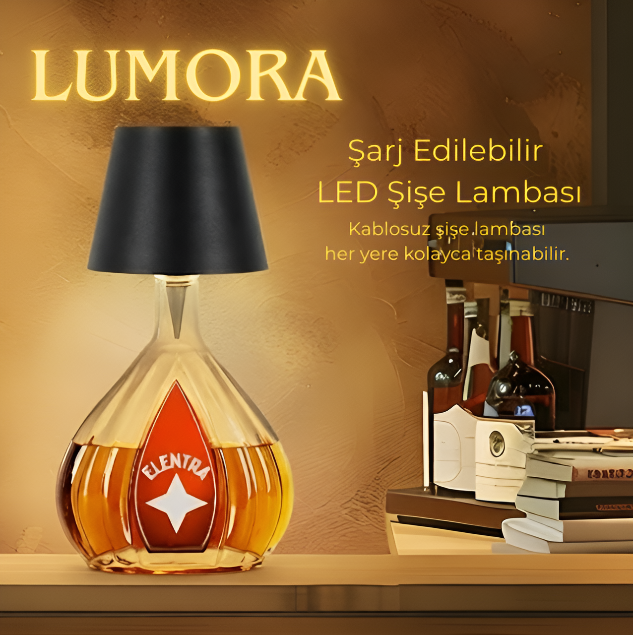 Lumora Dokunmatik Şişe Lambası