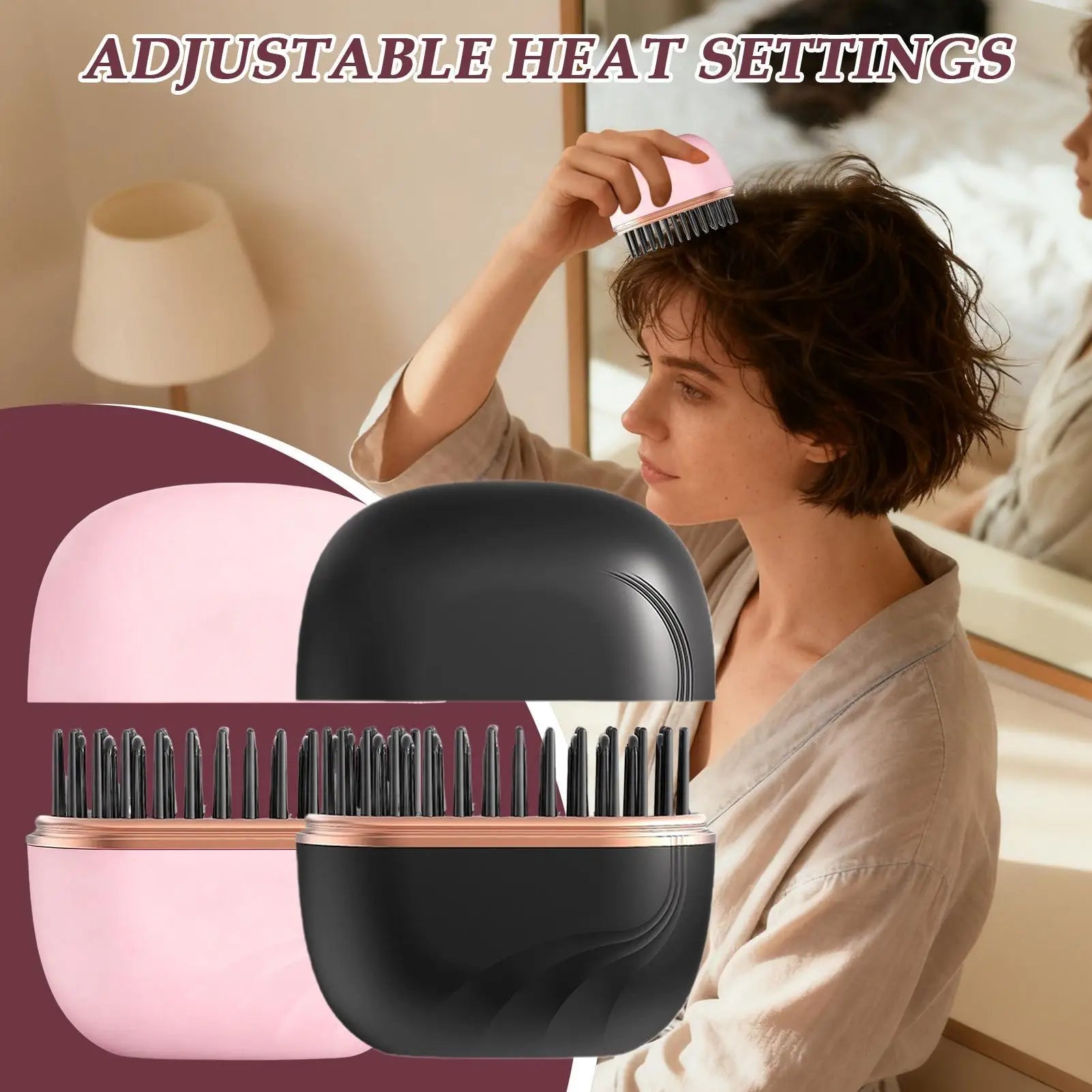 Kablosuz Saç Düzleştirici Tarak Negatif İyon