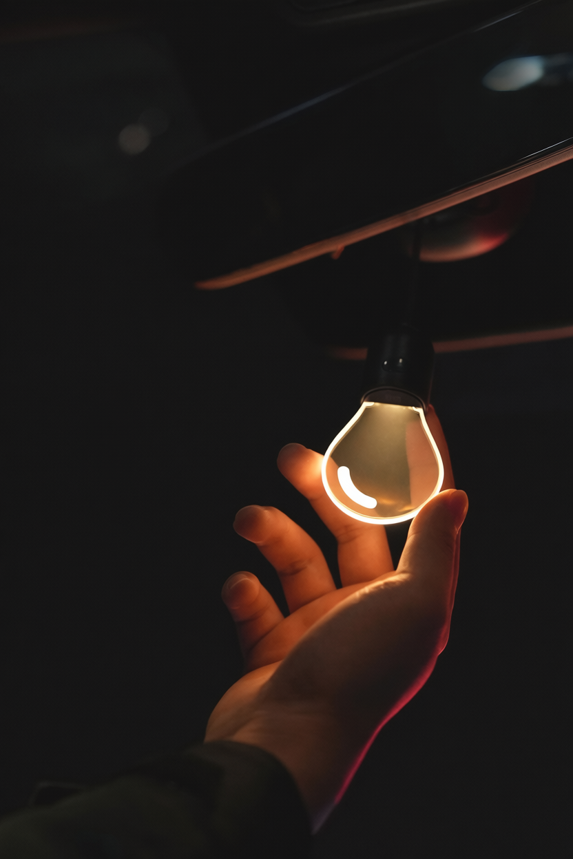 DashGlow Mini Araç İçi LED Ampul – Sıcak Ambiyans Işığı | Zamanlayıcılı & Sürekli Mod